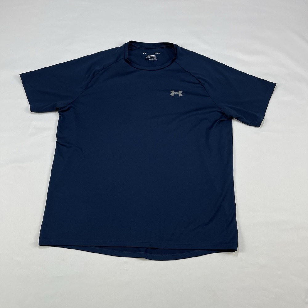 Under Armour Tech 2.0 Tee Shirt Mens  Large Navy Short Sleeve Quick Dry